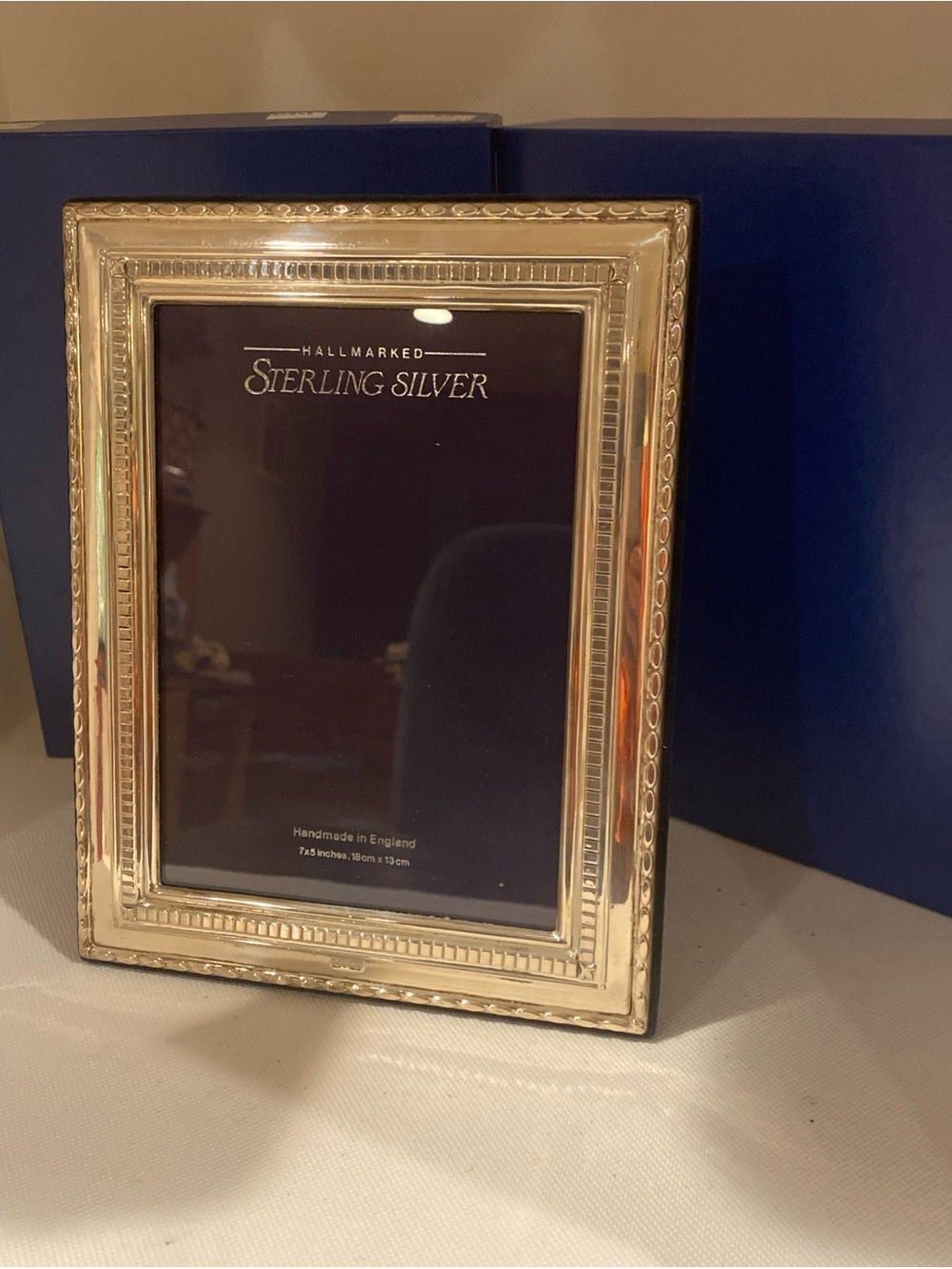 Sterling Silver 5” x 7” Frame in Box
